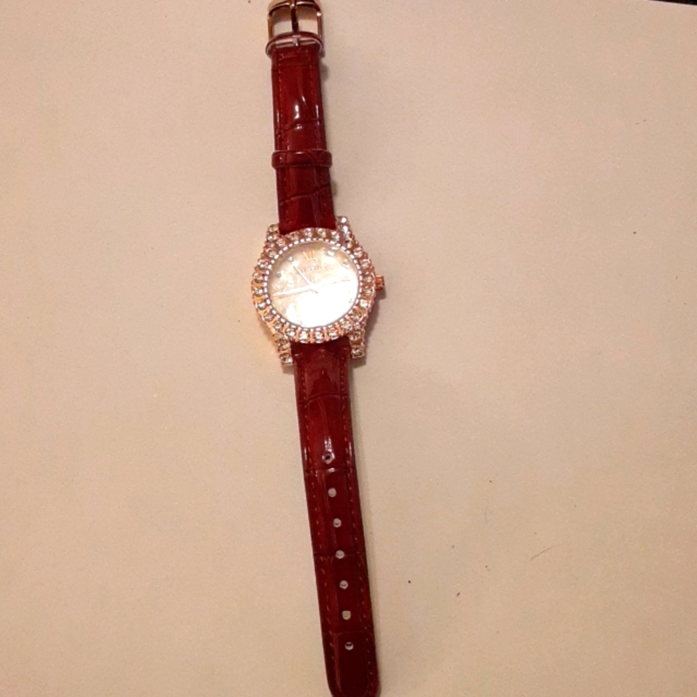 PRICE DROP! Strada Austrian Crystal watch.